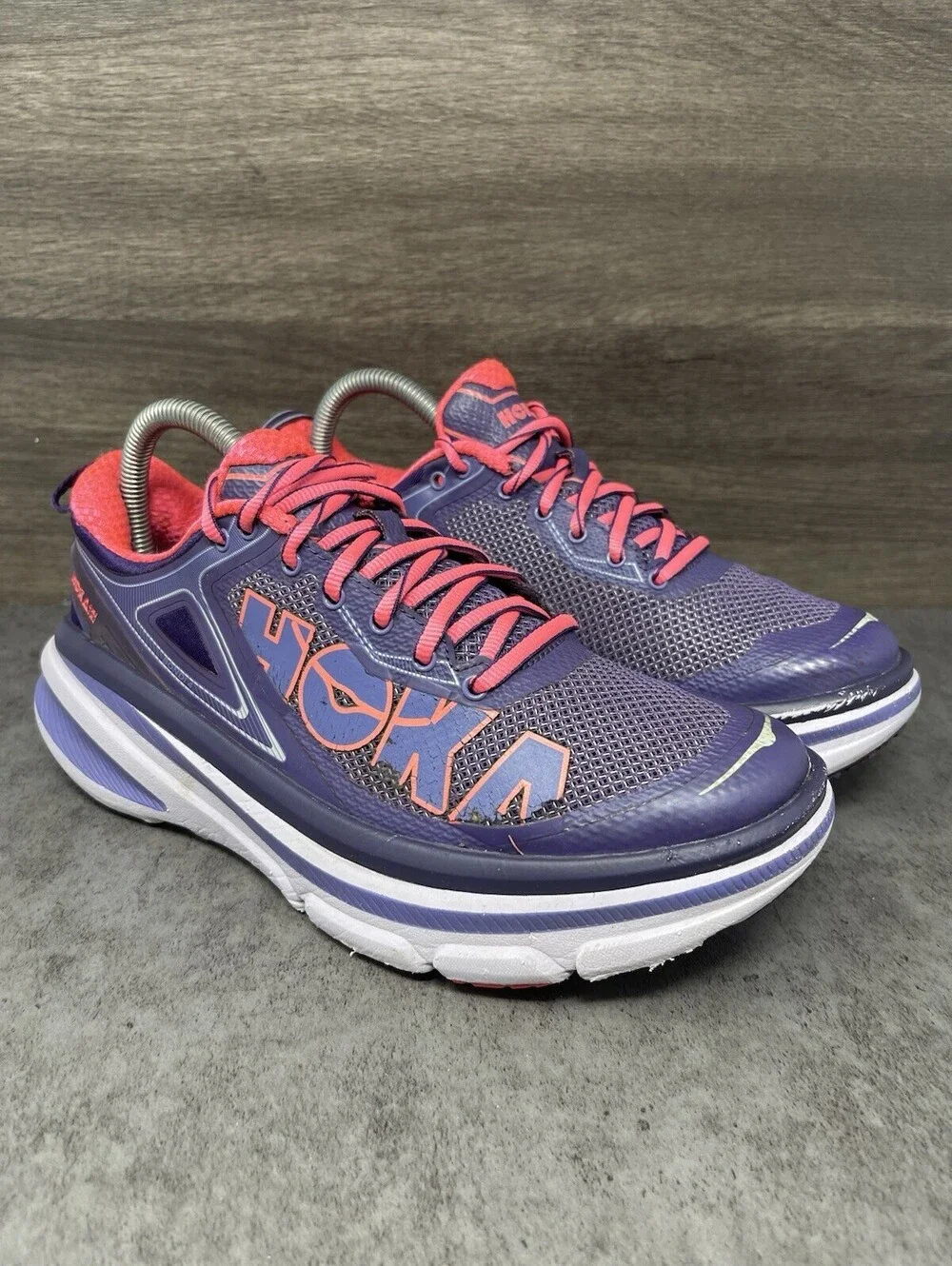 HOKA ONE ONE Bondi 4 Womens Size 7.5 Purple Pink Max Cushion Running Walking